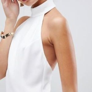 ASOS DESIGN halter mini dress